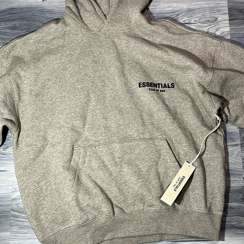 Gray extra small essentials hoodie